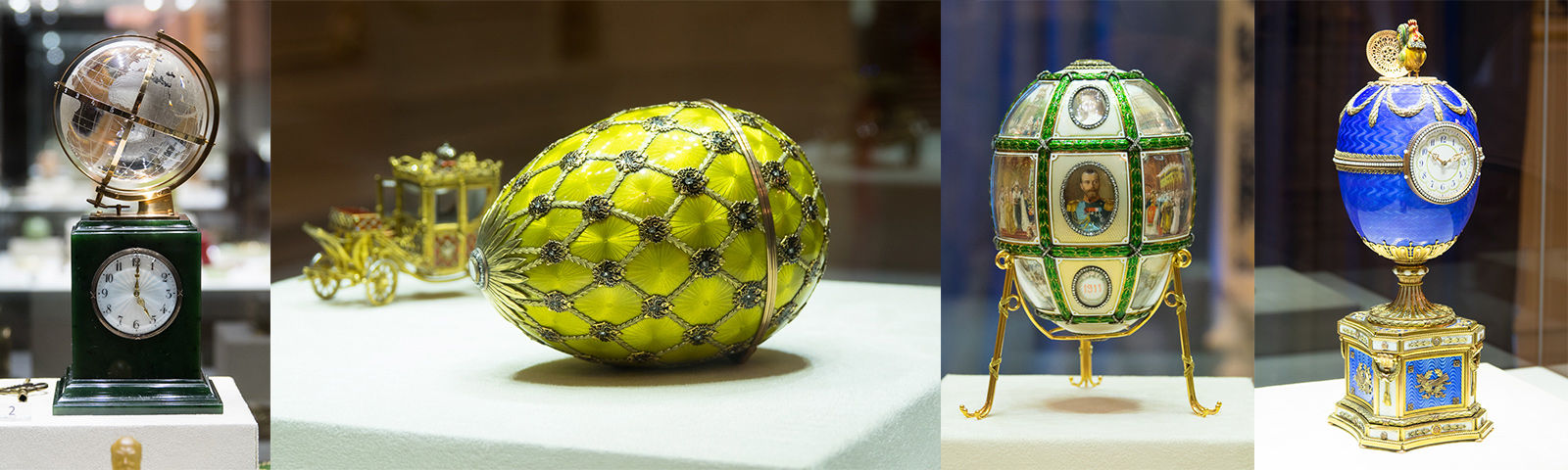 photo collage about museum Faberge